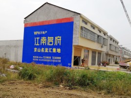  霍邱农村墙体广告在不同形式上面展现的不同特色